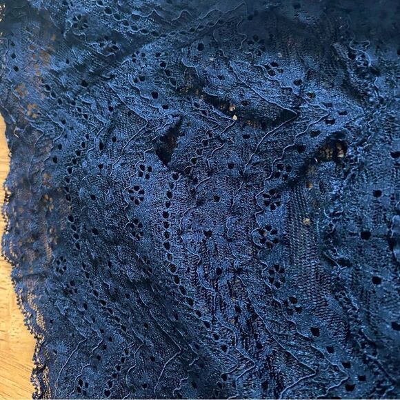 Chiara Boni Black Lace Ruched Evening Gown Size US 4 - Picture 7 of 8